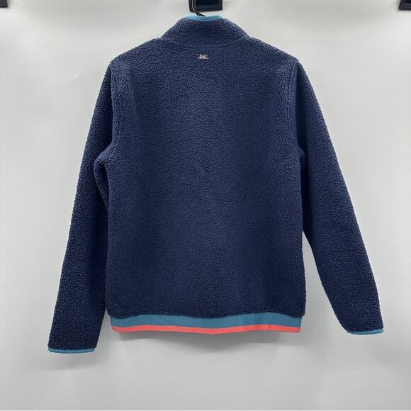 Under Armour Navy Blue Half Zip Long Sleeve Pullover Fleece Jacket Size M - Picture 4 of 8